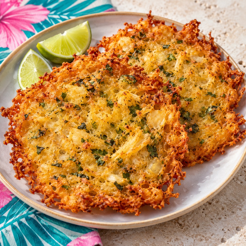 Golden crispy Puerto Rican bacalaíto codfish fritters
